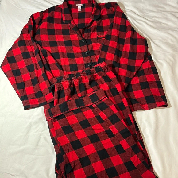 Wondershop -Womens Holiday Buffalo Check
Plaid Flannel Pajama Set 3X - Picture 2 of 12